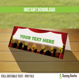 Muppets Party Tent Cards / Place Cards